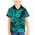 Hawaii Shark Family Matching Mermaid Dress and Hawaiian Shirt Polynesian Pattern Turquoise Version LT01 Son's Shirt Turquoise - Polynesian Pride