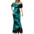 Hawaii Shark Mermaid Dress Polynesian Pattern Turquoise Version LT01 - Polynesian Pride