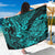 Hawaii Shark Sarong Polynesian Pattern Turquoise Version LT01 One Size 44 x 66 inches Turquoise - Polynesian Pride