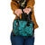 Hawaii Shark Shoulder Handbag Polynesian Pattern Turquoise Version LT01 One Size Turquoise - Polynesian Pride