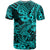 Hawaii Shark T Shirt Polynesian Pattern Turquoise Version LT01 - Polynesian Pride