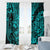 Hawaii Shark Window Curtain Polynesian Pattern Turquoise Version LT01 - Polynesian Pride