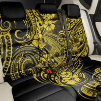 Hawaii Shark Back Car Seat Cover Polynesian Pattern Yellow Version