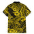 Hawaii Shark Family Matching Mermaid Dress and Hawaiian Shirt Polynesian Pattern Yellow Version LT01 - Polynesian Pride