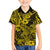 Hawaii Shark Family Matching Short Sleeve Bodycon Dress and Hawaiian Shirt Polynesian Pattern Yellow Version LT01 Son's Shirt Yellow - Polynesian Pride