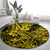 Hawaii Shark Round Carpet Polynesian Pattern Yellow Version LT01 - Polynesian Pride