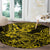 Hawaii Shark Round Carpet Polynesian Pattern Yellow Version LT01 - Polynesian Pride