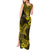 Hawaii Shark Tank Maxi Dress Polynesian Pattern Yellow Version LT01 - Polynesian Pride