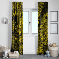 Hawaii Shark Window Curtain Polynesian Pattern Yellow Version LT01 - Polynesian Pride