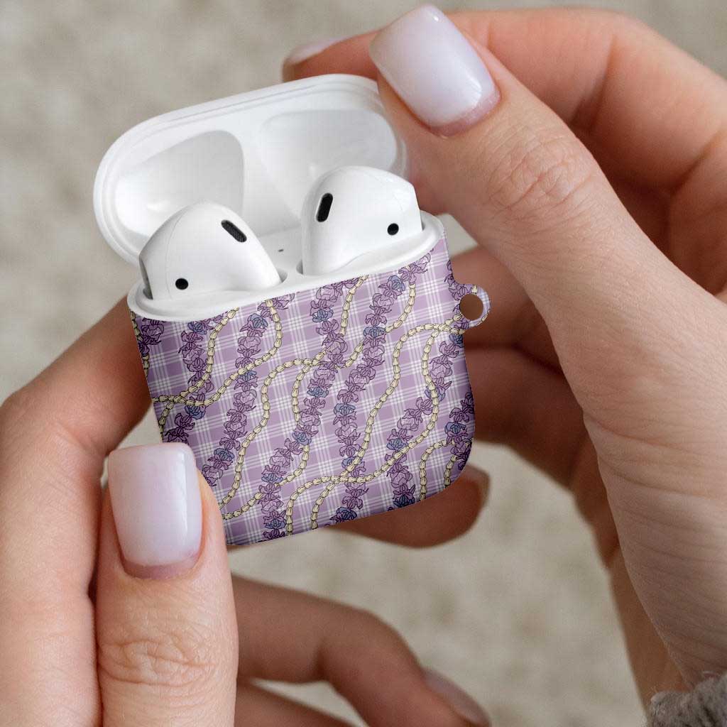 Pua Kalaunu Lei AirPods Case Palaka Pattern LT01 - Polynesian Pride