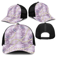 Pua Kalaunu Lei Baseball Net Cap Palaka Pattern LT01 - Polynesian Pride