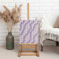 Pua Kalaunu Lei Canvas Wall Art Palaka Pattern LT01 - Polynesian Pride