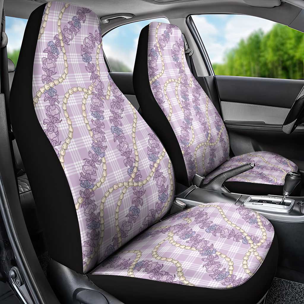 Pua Kalaunu Lei Car Seat Cover Palaka Pattern LT01 - Polynesian Pride
