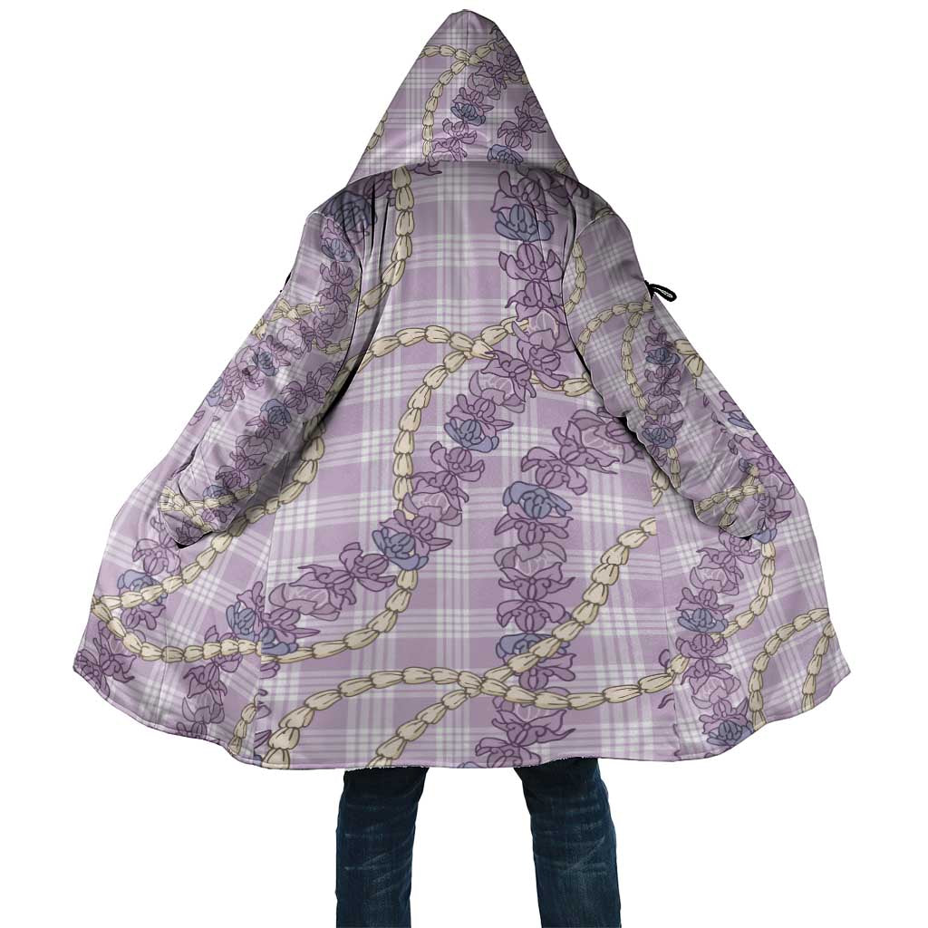 Pua Kalaunu Lei Cloak Palaka Pattern LT01 Unisex Purple - Polynesian Pride