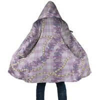 Pua Kalaunu Lei Cloak Palaka Pattern LT01 Unisex Purple - Polynesian Pride