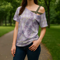 Pua Kalaunu Lei Cross Shoulder Shirt Palaka Pattern LT01 - Polynesian Pride
