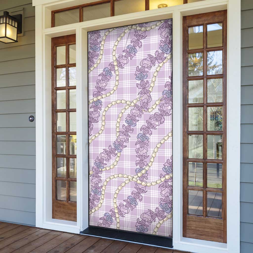 Pua Kalaunu Lei Door Cover Palaka Pattern LT01 - Polynesian Pride