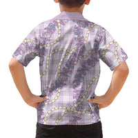 Pua Kalaunu Lei Family Matching Off Shoulder Maxi Dress and Hawaiian Shirt Palaka Pattern LT01 - Polynesian Pride