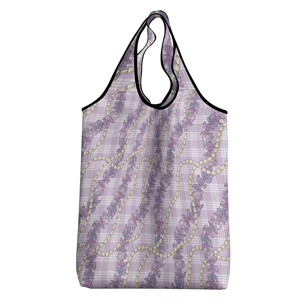 Pua Kalaunu Lei Grocery Bag Palaka Pattern LT01 - Polynesian Pride