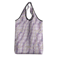 Pua Kalaunu Lei Grocery Bag Palaka Pattern LT01 - Polynesian Pride