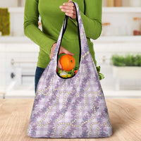 Pua Kalaunu Lei Grocery Bag Palaka Pattern LT01 - Polynesian Pride