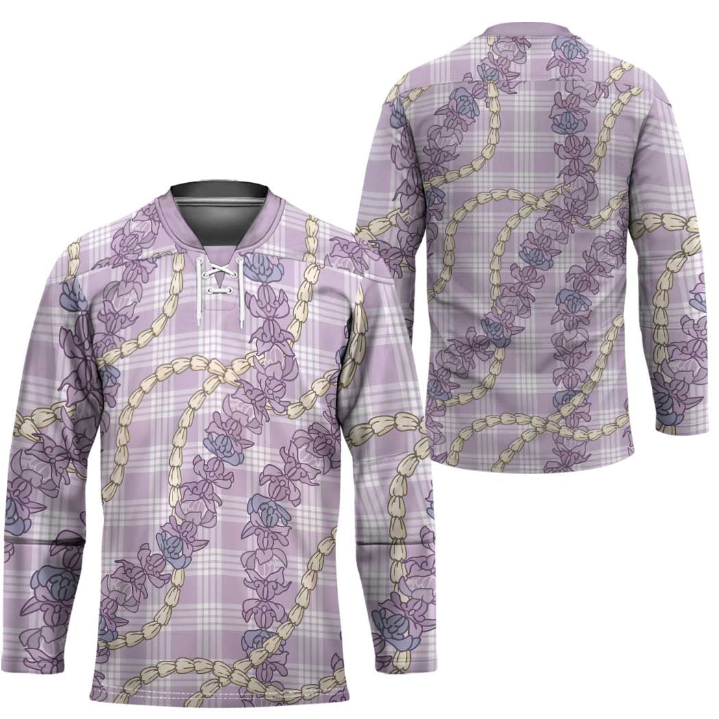 Pua Kalaunu Lei Hockey Jersey Palaka Pattern LT01 - Polynesian Pride