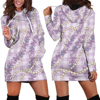 Pua Kalaunu Lei Hoodie Dress Palaka Pattern LT01 - Polynesian Pride