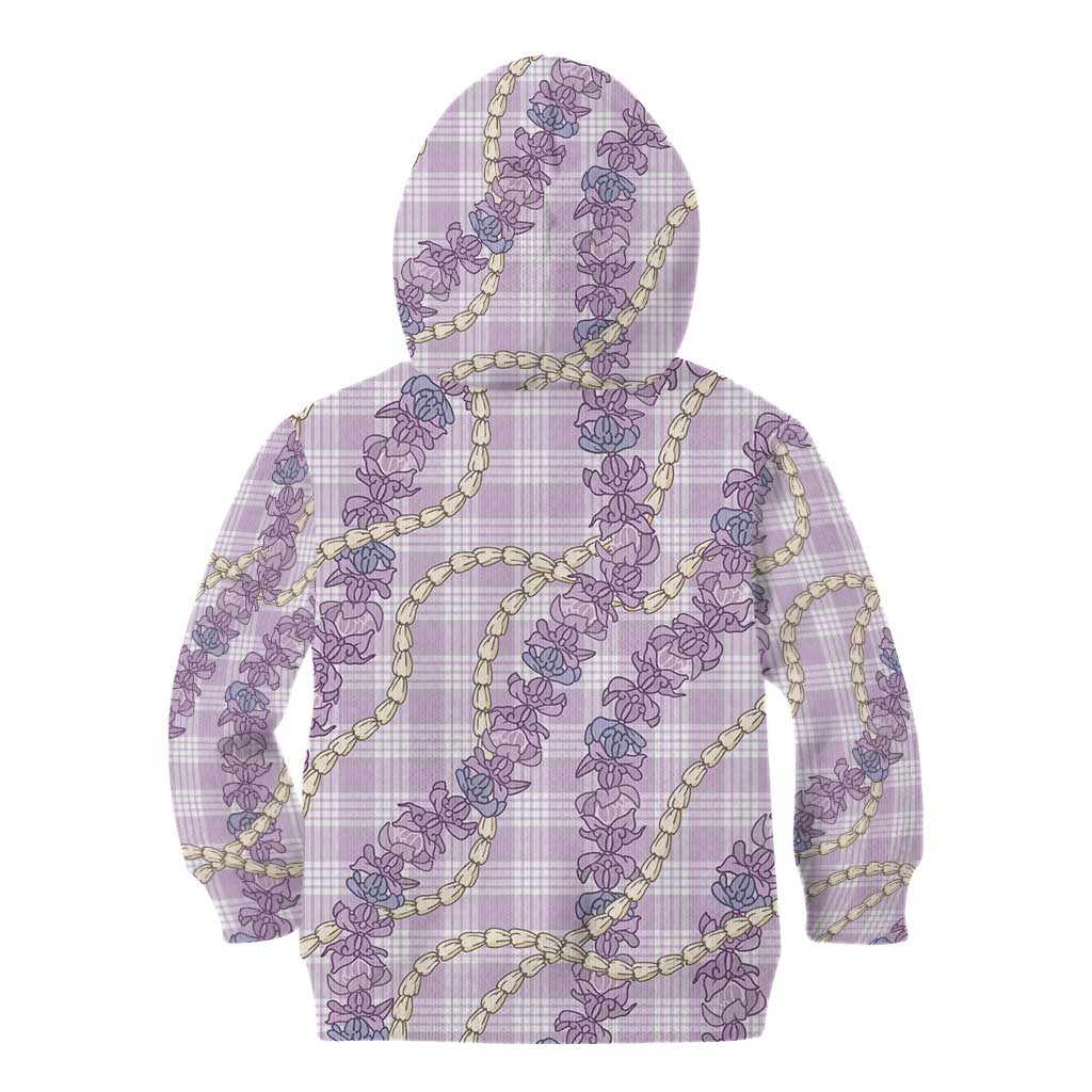 Pua Kalaunu Lei Kid Hoodie Palaka Pattern LT01 - Polynesian Pride