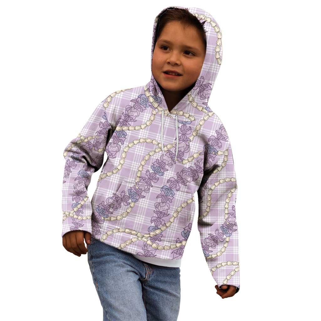 Pua Kalaunu Lei Kid Hoodie Palaka Pattern LT01 - Polynesian Pride