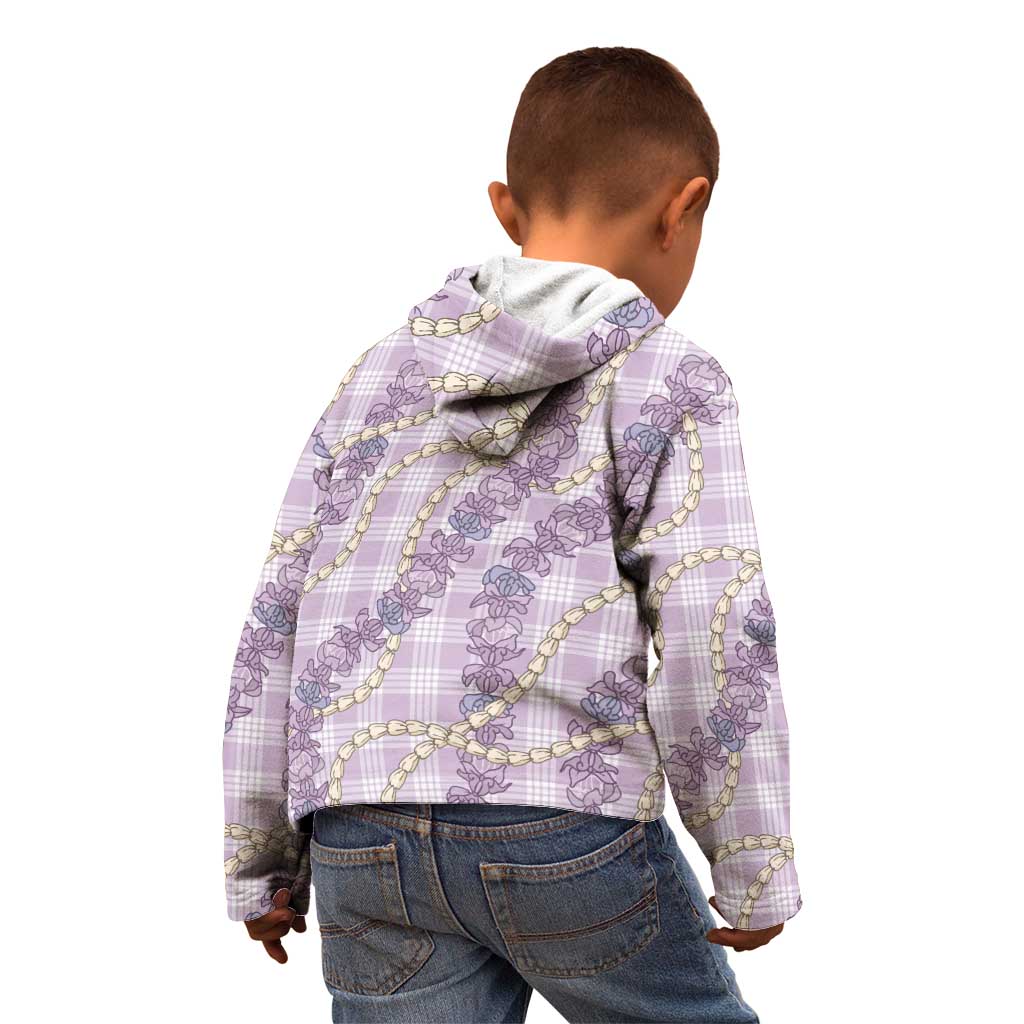 Pua Kalaunu Lei Kid Hoodie Palaka Pattern LT01 - Polynesian Pride