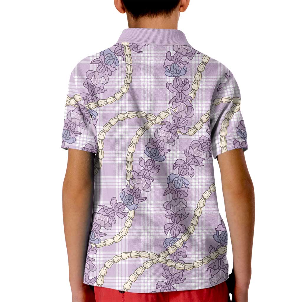 Pua Kalaunu Lei Kid Polo Shirt Palaka Pattern LT01 - Polynesian Pride