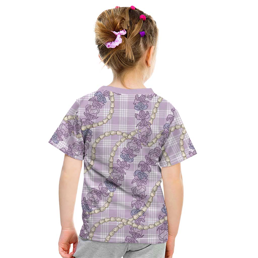 Pua Kalaunu Lei Kid T Shirt Palaka Pattern LT01 - Polynesian Pride