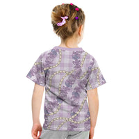 Pua Kalaunu Lei Kid T Shirt Palaka Pattern LT01 - Polynesian Pride