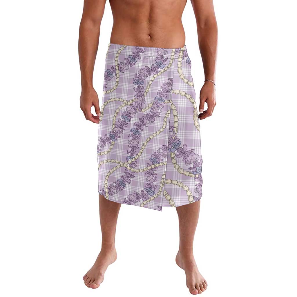 Pua Kalaunu Lei Lavalava Palaka Pattern LT01 Purple - Polynesian Pride