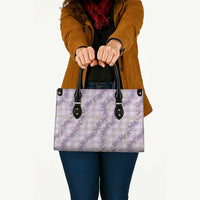 Pua Kalaunu Lei Leather Bag Palaka Pattern LT01 - Polynesian Pride