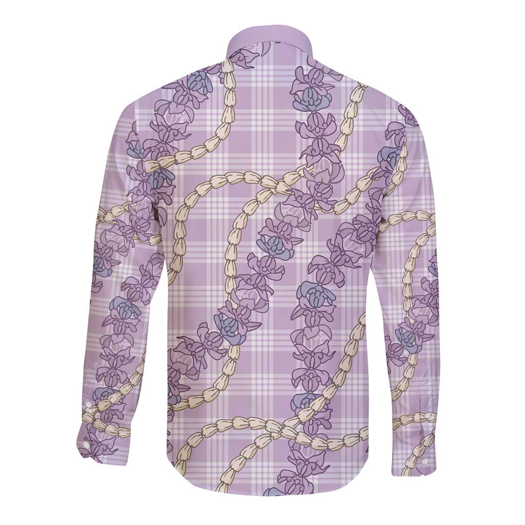 Pua Kalaunu Lei Long Sleeve Button Shirt Palaka Pattern LT01 - Polynesian Pride