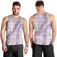 Pua Kalaunu Lei Men Tank Top Palaka Pattern LT01 - Polynesian Pride