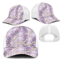 Pua Kalaunu Lei Mesh Trucker Cap Palaka Pattern LT01 - Polynesian Pride