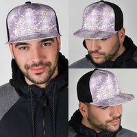 Pua Kalaunu Lei Mesh Trucker Cap Palaka Pattern LT01 - Polynesian Pride