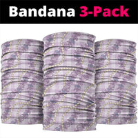 Pua Kalaunu Lei Neck Gaiter Palaka Pattern LT01 package One Size: 25*50cm Purple - Polynesian Pride