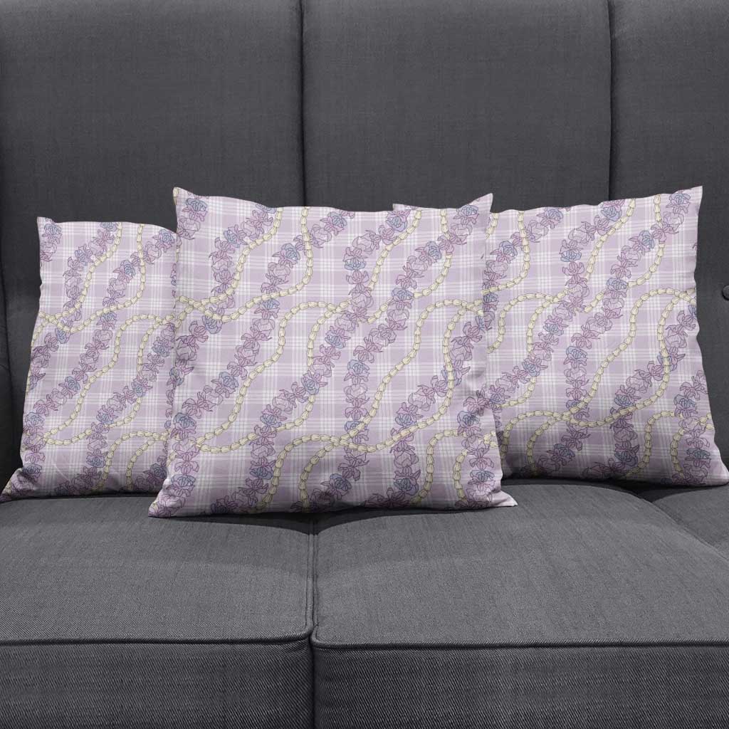 Pua Kalaunu Lei Pillow Cover Palaka Pattern LT01 - Polynesian Pride