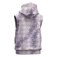 Pua Kalaunu Lei Sleeveless Hoodie Palaka Pattern LT01 - Polynesian Pride