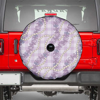 Pua Kalaunu Lei Spare Tire Cover Palaka Pattern LT01 - Polynesian Pride