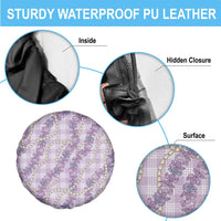 Pua Kalaunu Lei Spare Tire Cover Palaka Pattern LT01 - Polynesian Pride