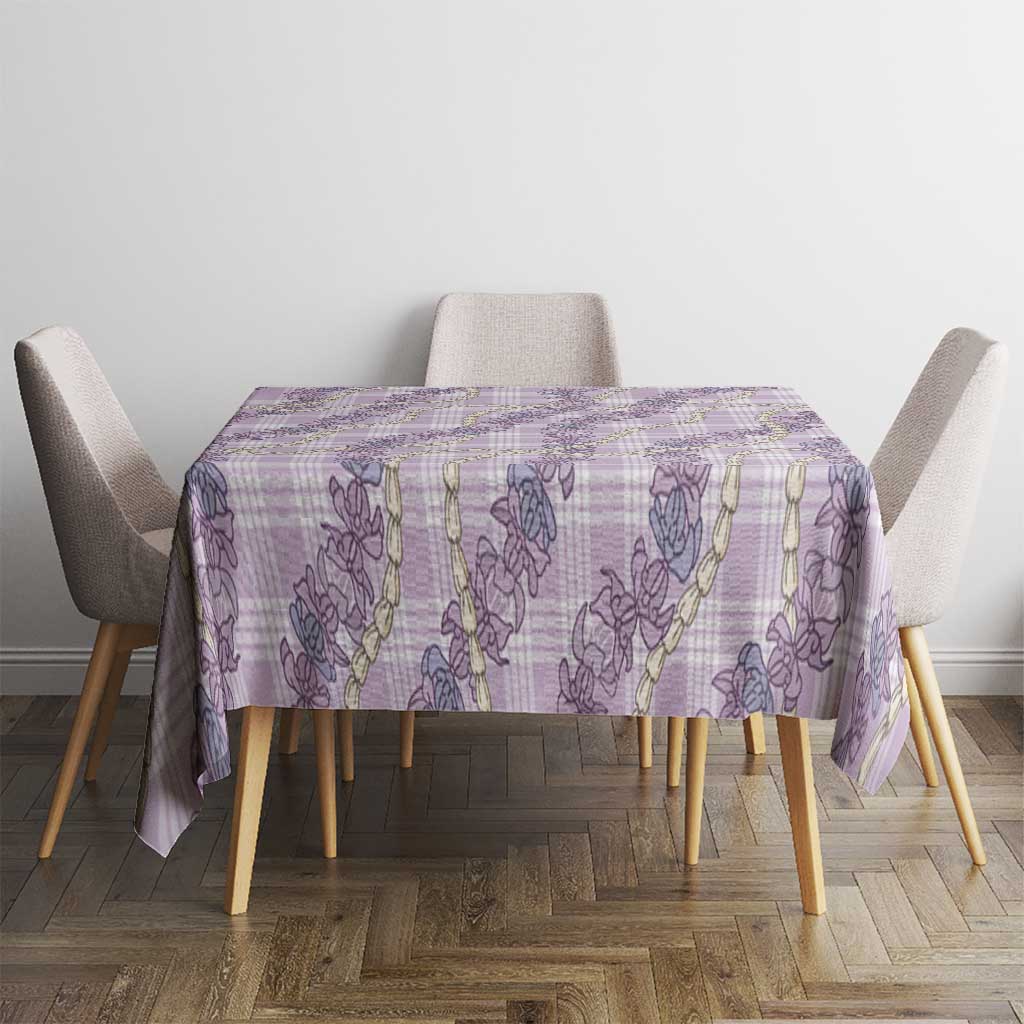 Pua Kalaunu Lei Tablecloth Palaka Pattern LT01 - Polynesian Pride