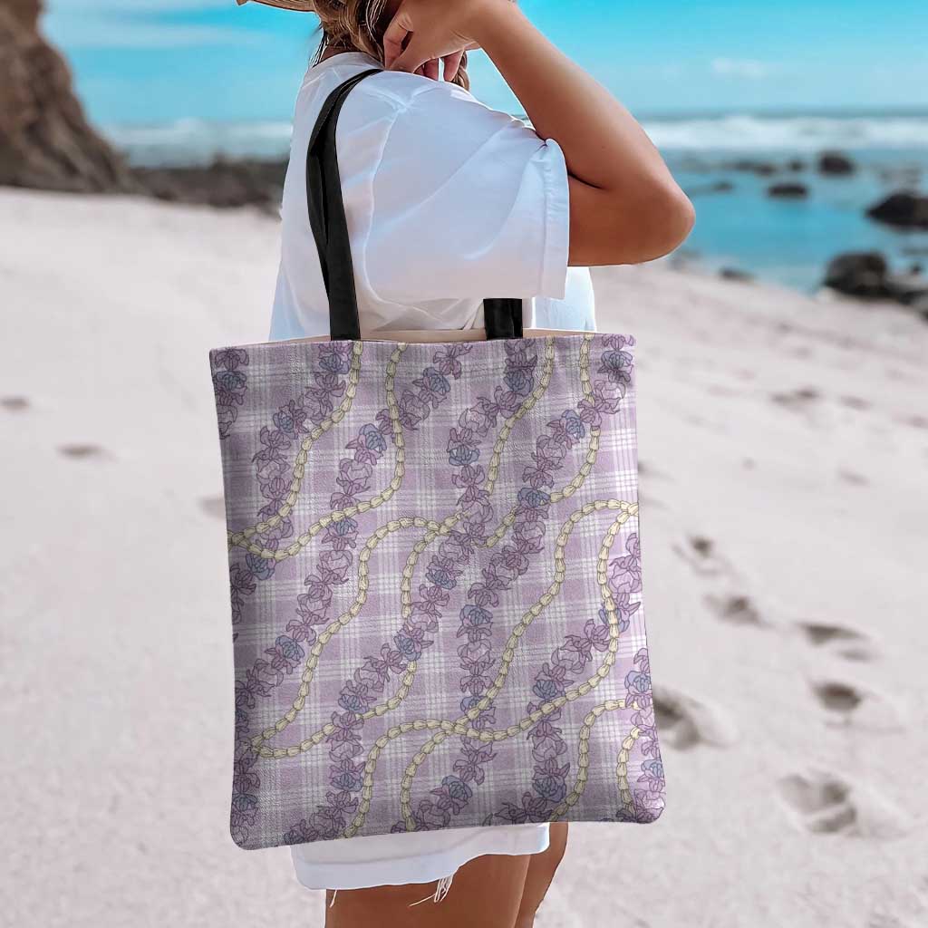 Pua Kalaunu Lei Tote Bag Palaka Pattern LT01 - Polynesian Pride