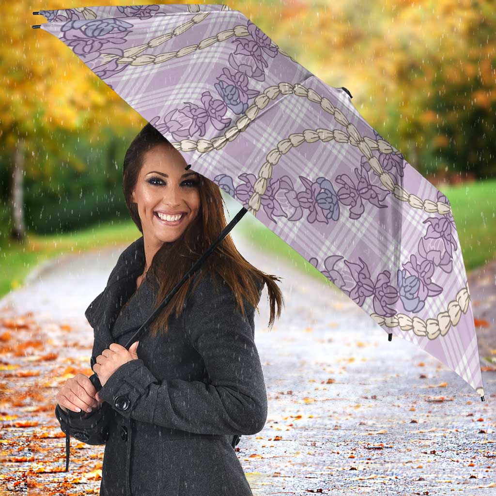 Pua Kalaunu Lei Umbrella Palaka Pattern LT01 - Polynesian Pride