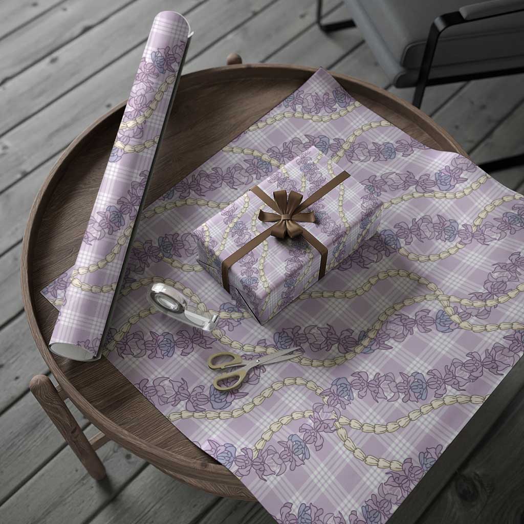Pua Kalaunu Lei Wrapping Paper Palaka Pattern LT01 - Polynesian Pride