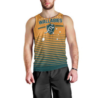 Custom Rugby Australia Men Tank Top Junior Wallabies Go Champions