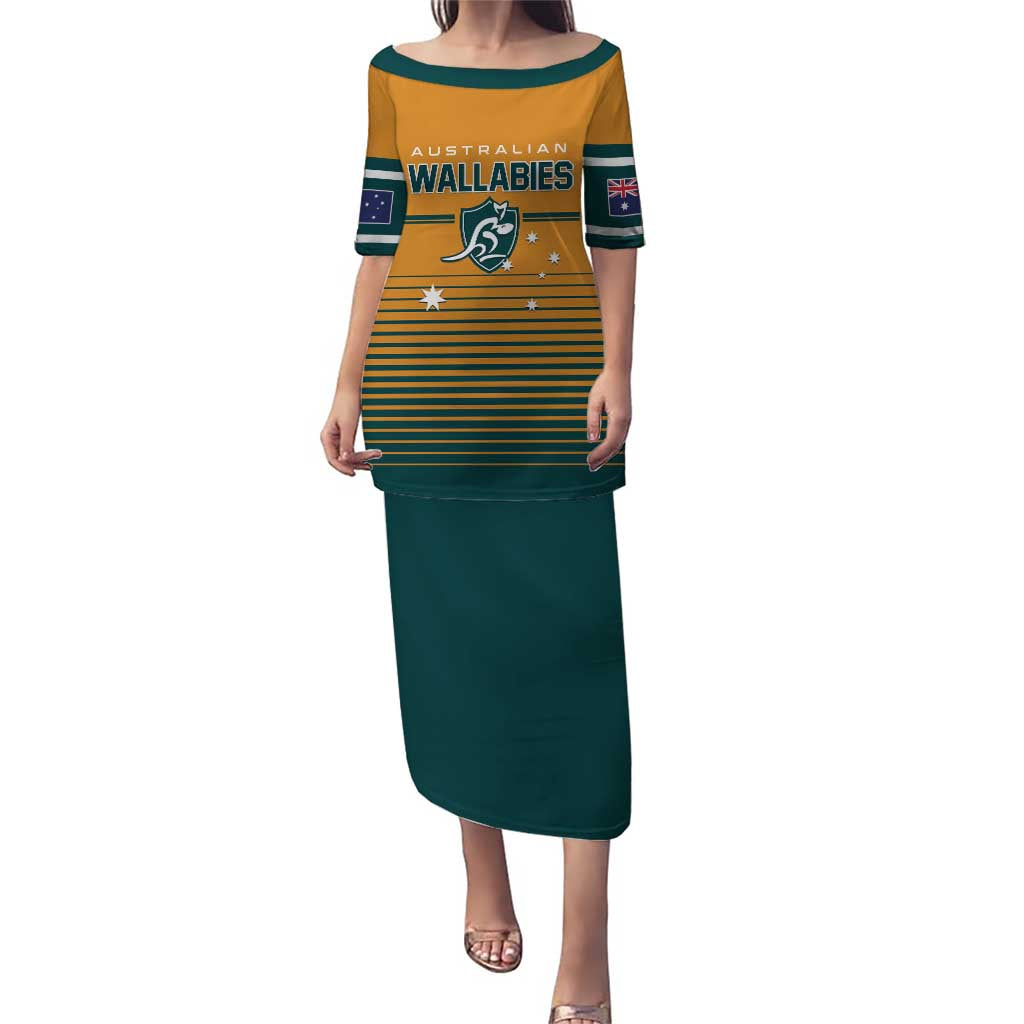 Custom Rugby Australia Puletasi Junior Wallabies Go Champions